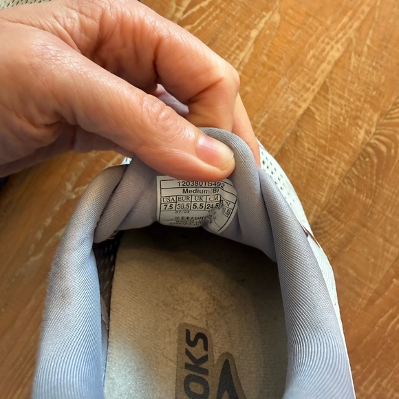 Brooks Ghost 15 women's running shoes in the "Spa Blue / Neo Pink / Copper" - Picture 8 of 8